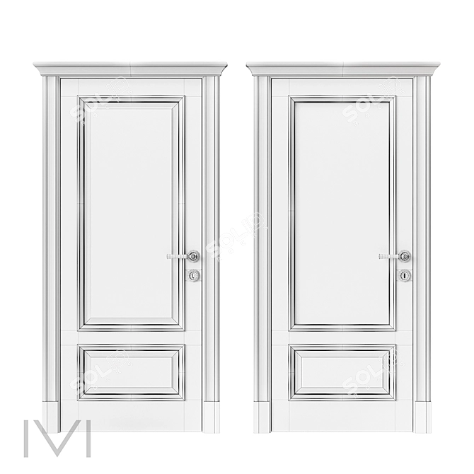 Petersburg Series Interior Doors 3D model image 4