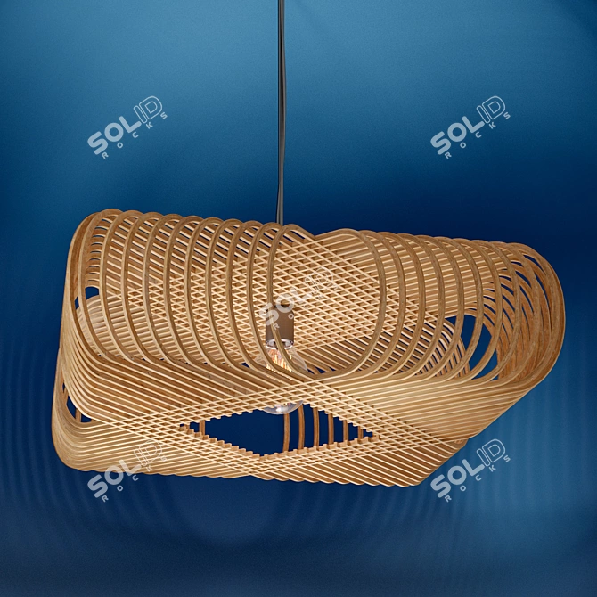 Ovals Ceiling Light by Alex Groot 3D model image 2