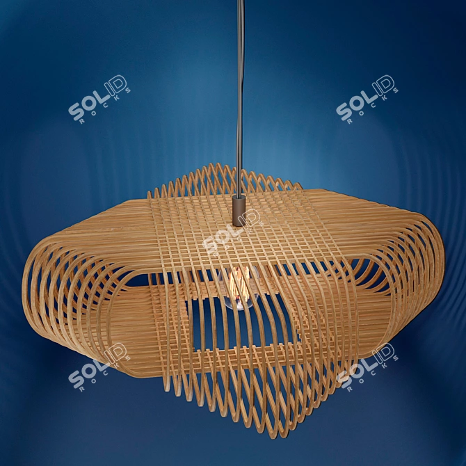 Ovals Ceiling Light by Alex Groot 3D model image 9