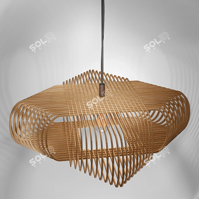 Ovals Ceiling Light by Alex Groot 3D model image 10