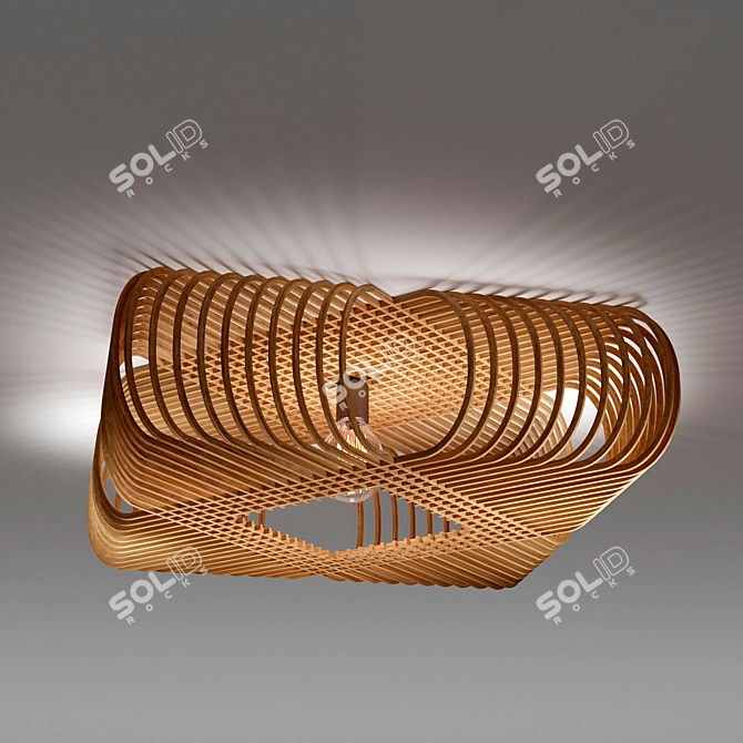 Ovals Ceiling Light by Alex Groot 3D model image 11