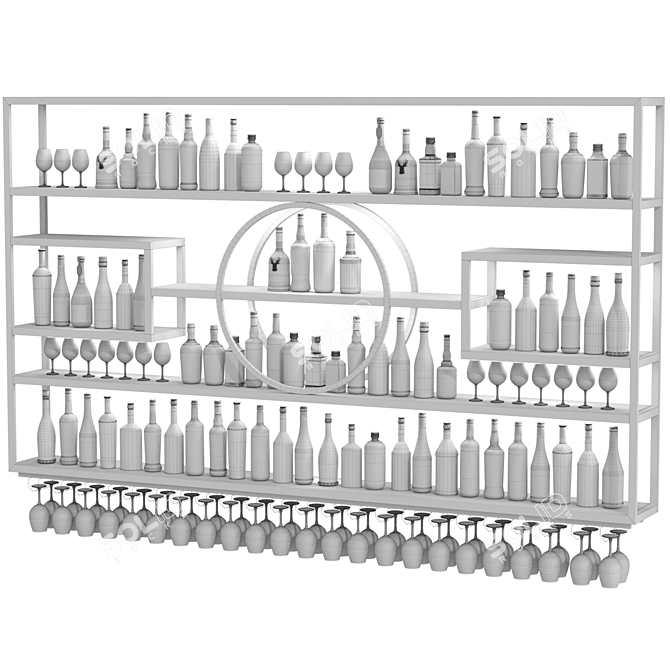 Bar Alcohol Rack 3D Models 3D model image 3