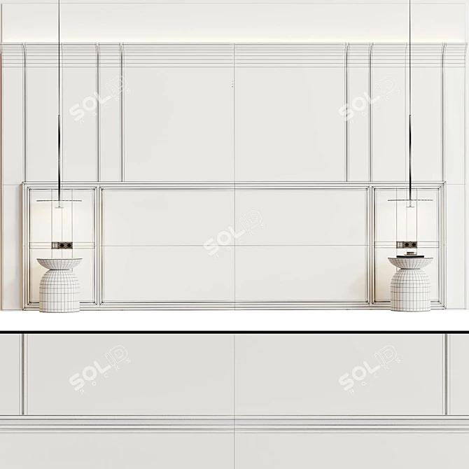 Decorative 3D Wall Panel 007 3D model image 7