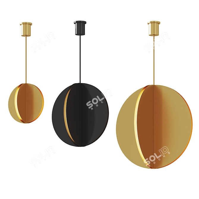 Modern LED Bau Pendant Light 3D model image 2