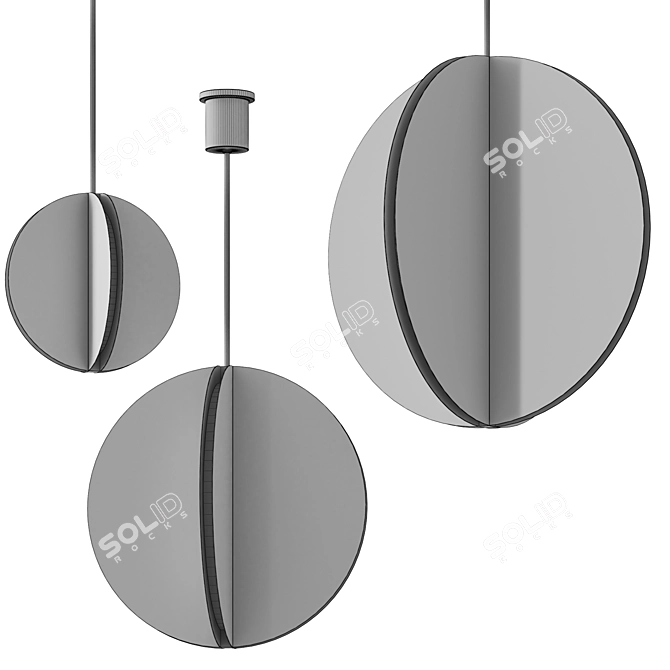 Modern LED Bau Pendant Light 3D model image 3