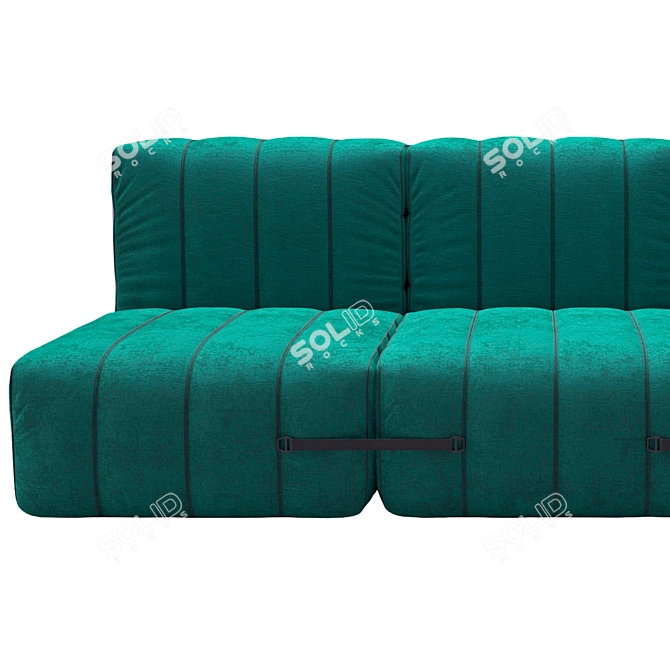 Modular 3-Seat Sofa, Max 2015 3D model image 3