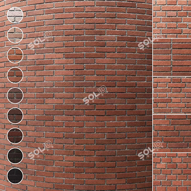 Seamless Brick Texture Pack 3D model image 1