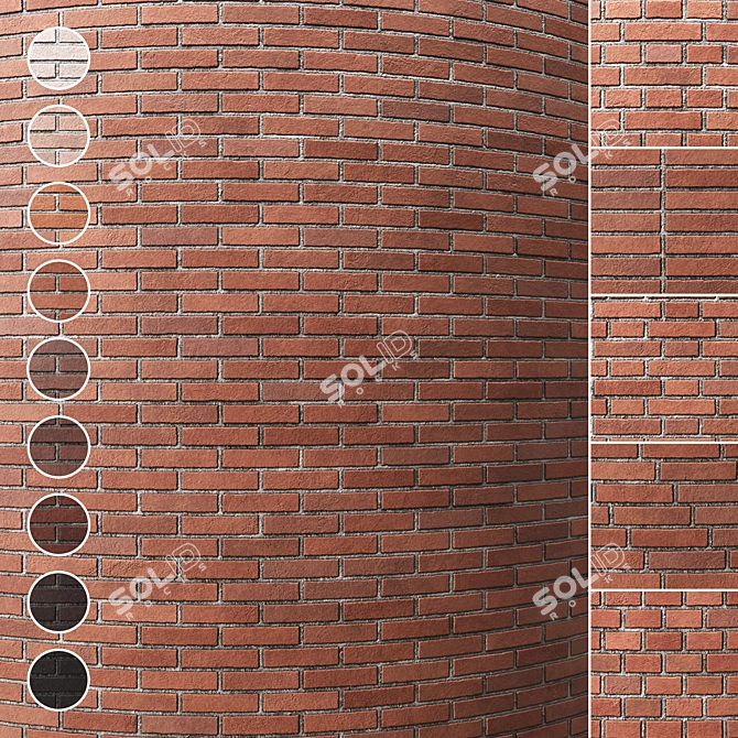 Seamless Brick Texture Pack 3D model image 16