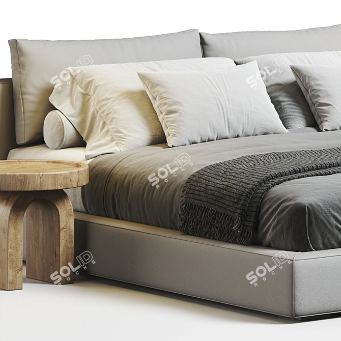 Cloud Platform Bed 3D Model 3D model image 2