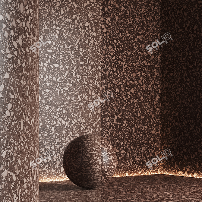 Seamless Terrazzo Marble Texture Pack 3D model image 6