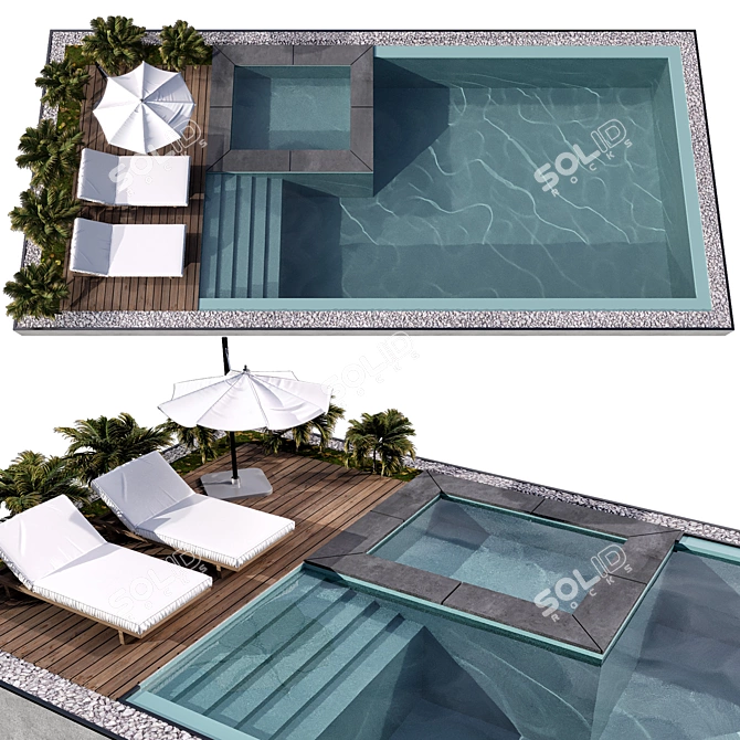 Crystal Clear Pool NO88 3D model image 1