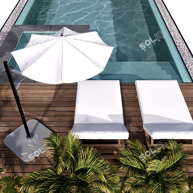 Crystal Clear Pool NO88 3D model image 2