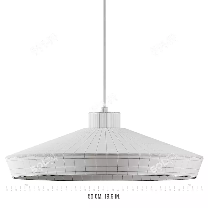 Modern Edge Pendant Lamp - Large 3D model image 6