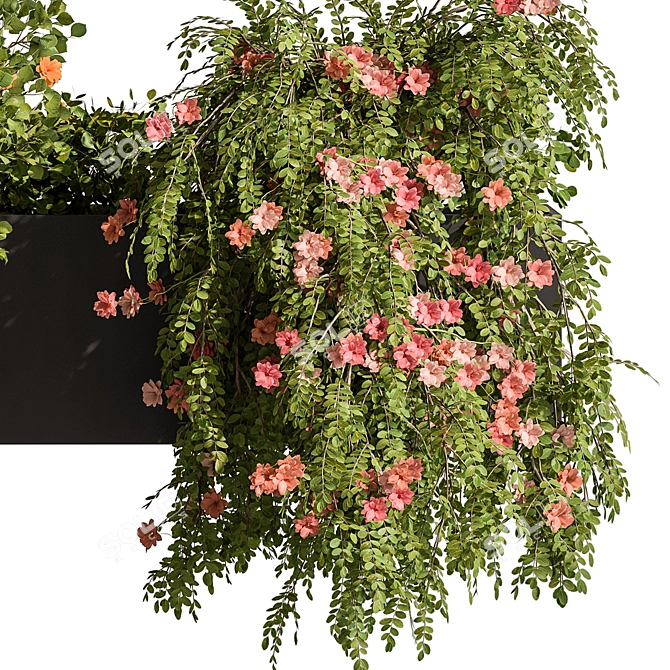 532 Hanging Plants Outdoor 3D model image 2