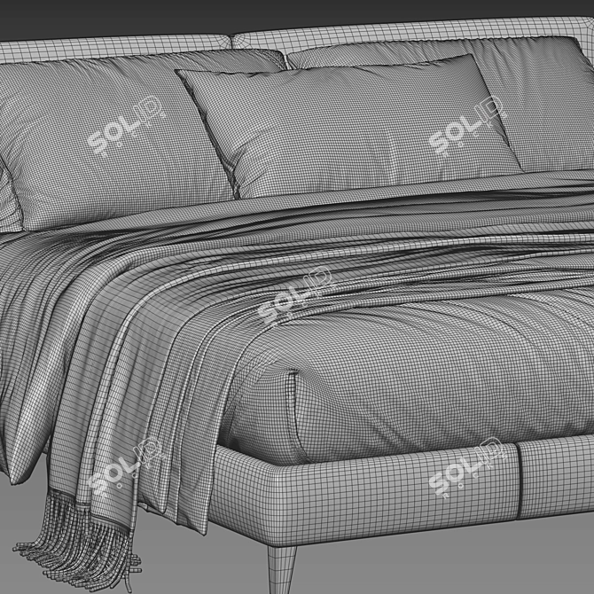 Modern Maxalto Selena Bed Model 3D model image 3