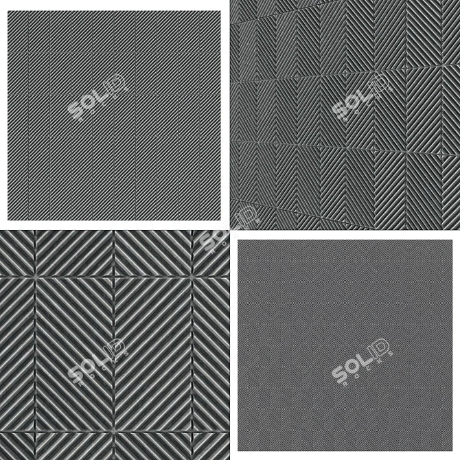 Poly Tiles 3D Texture Set 3D model image 2