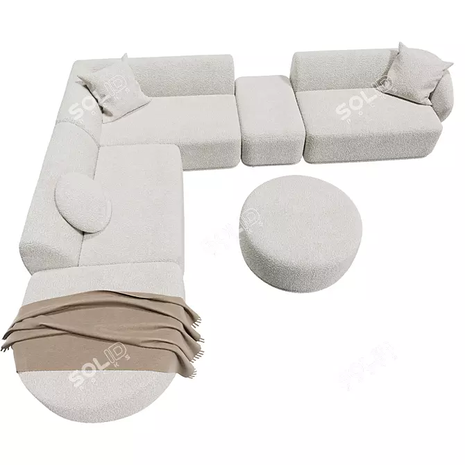 Modular Casablanca Sofa Set 3D model image 2