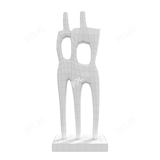 Quadro Aelia Statuette 14cm 3D model image 2