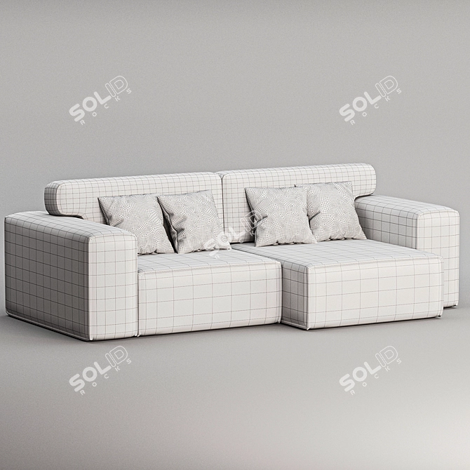 Elegant Vienna Sofa 2017 Model 3D model image 3