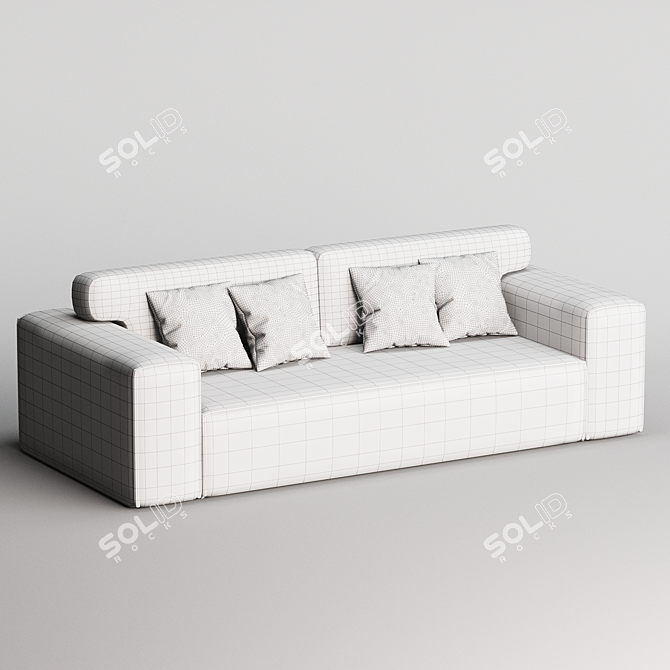 Vienna Velvet Light Sofa 2017 3D model image 4