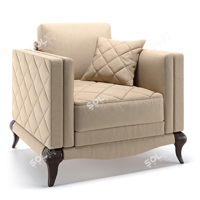 Laviano Living Room Chair 3D model image 1