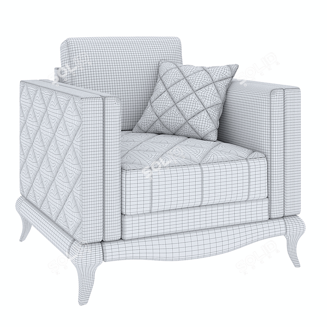 Laviano Living Room Chair 3D model image 3