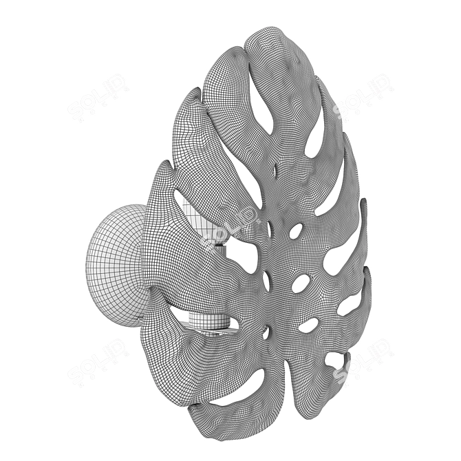 Monstera Deliciosa Wall Lamp 3D model image 7