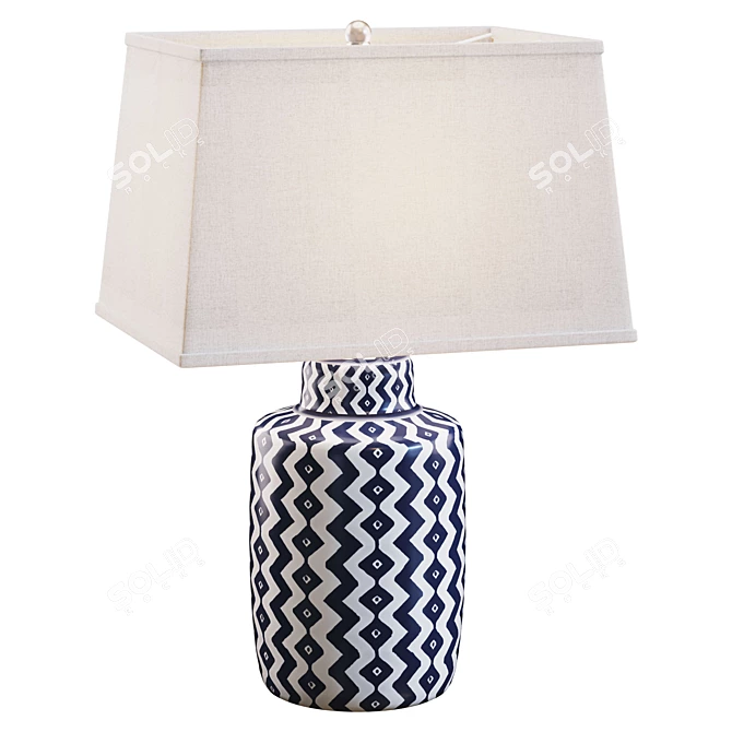 Richaud Lampshade Table Lamp - Elegant Loft 3D model image 1