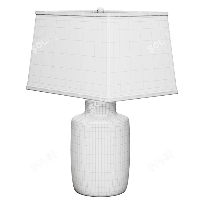 Richaud Lampshade Table Lamp - Elegant Loft 3D model image 3