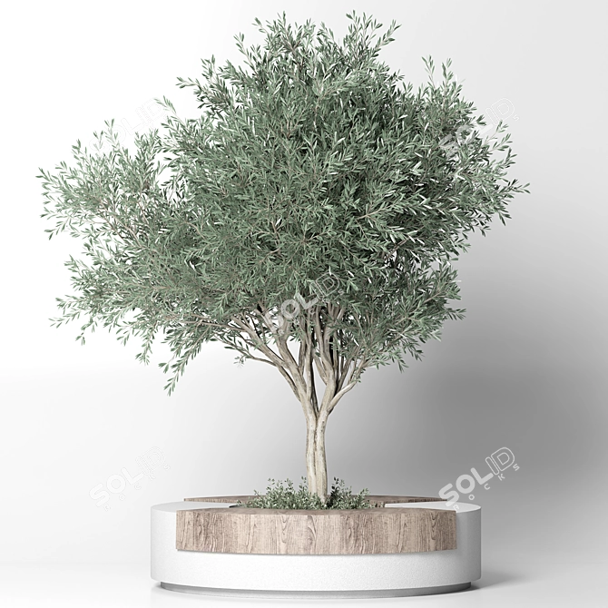 Modern Urban Furniture Set 3D model image 4