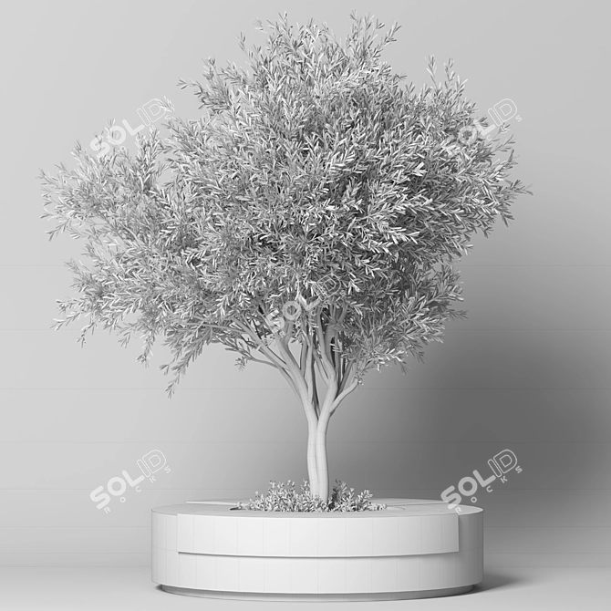 Modern Urban Furniture Set 3D model image 5