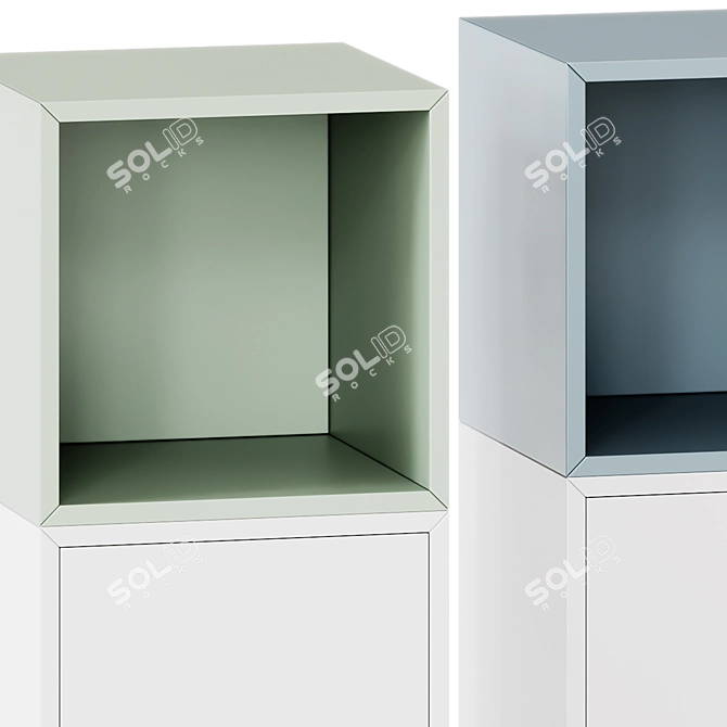 Ikea Eket Storage Combo Stand 3D model image 4