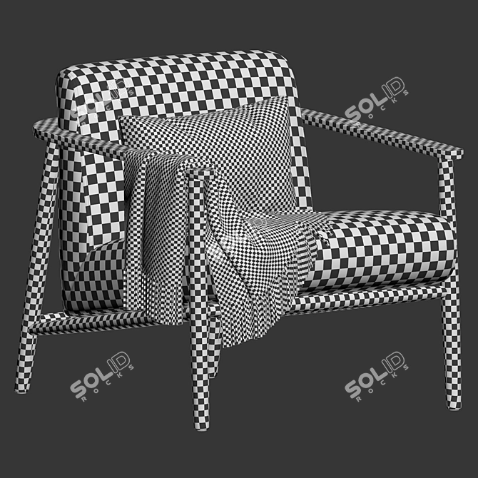 Polyandbark Boheme Accent Chair 3D model image 6