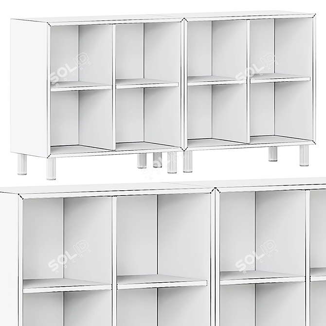 Ikea Eket Cabinet with Legs 3D model image 5