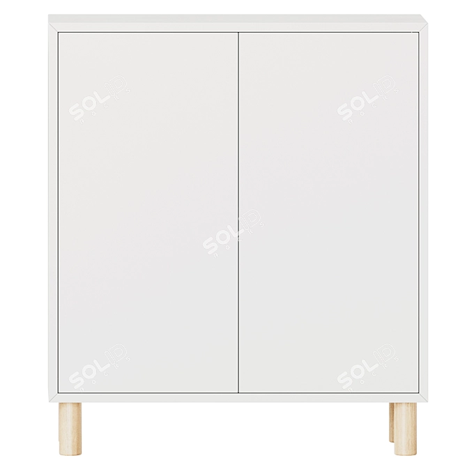 Ikea Eket Cabinet Legs 80cm 3D model image 4