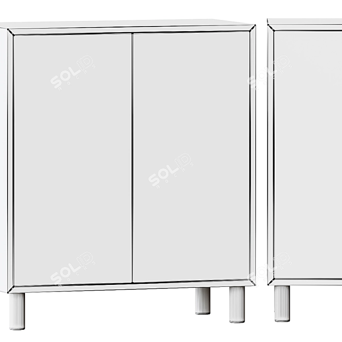 Ikea Eket Cabinet Legs 80cm 3D model image 7