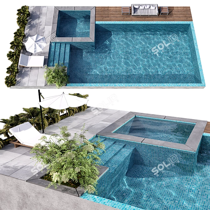 Crystal Clear Pool NO89 3D model image 1
