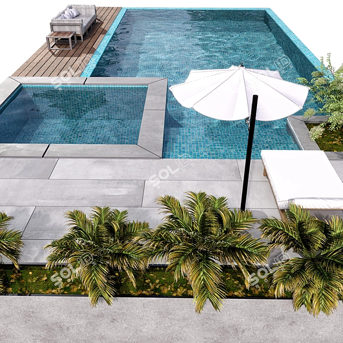 Crystal Clear Pool NO89 3D model image 2