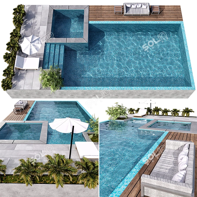 Crystal Clear Pool NO89 3D model image 3