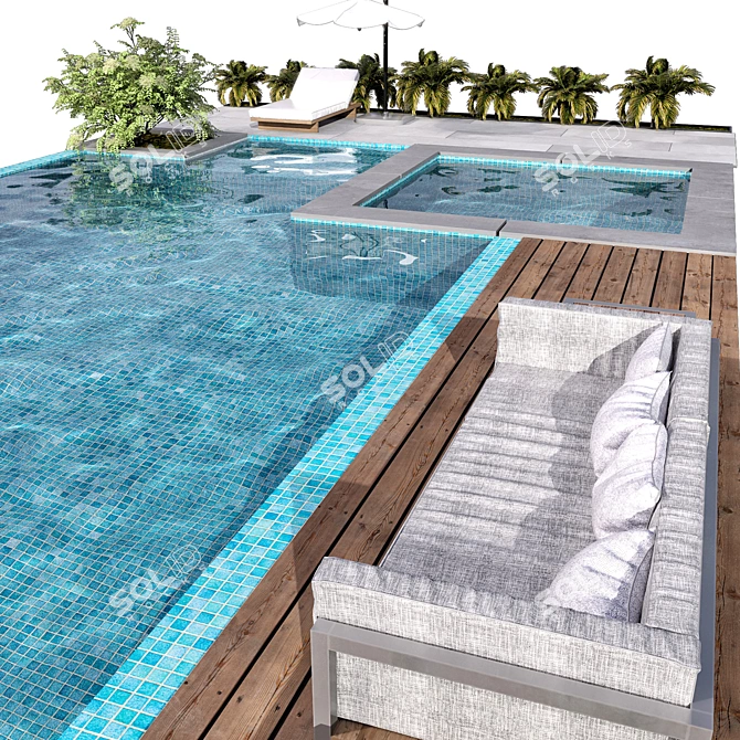 Crystal Clear Pool NO89 3D model image 4
