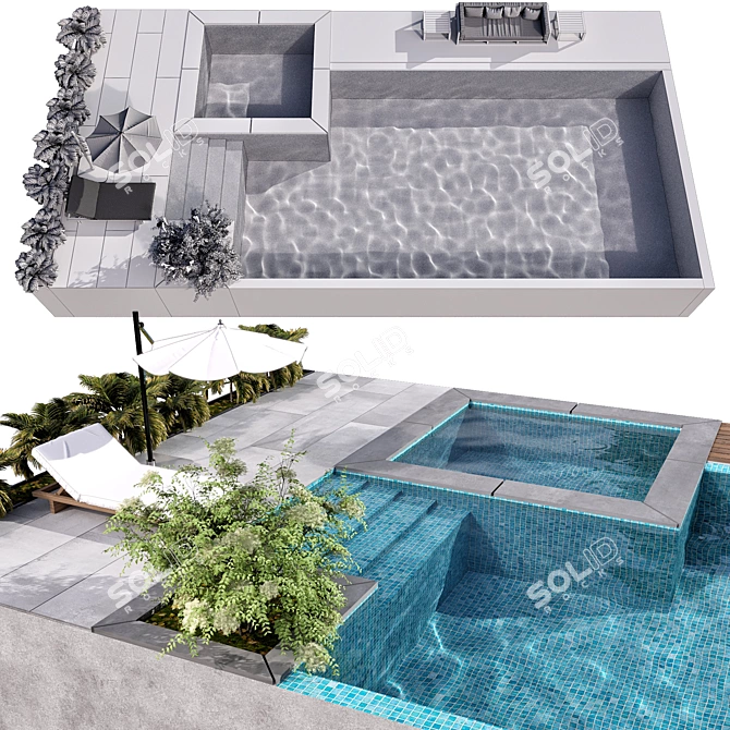Crystal Clear Pool NO89 3D model image 5
