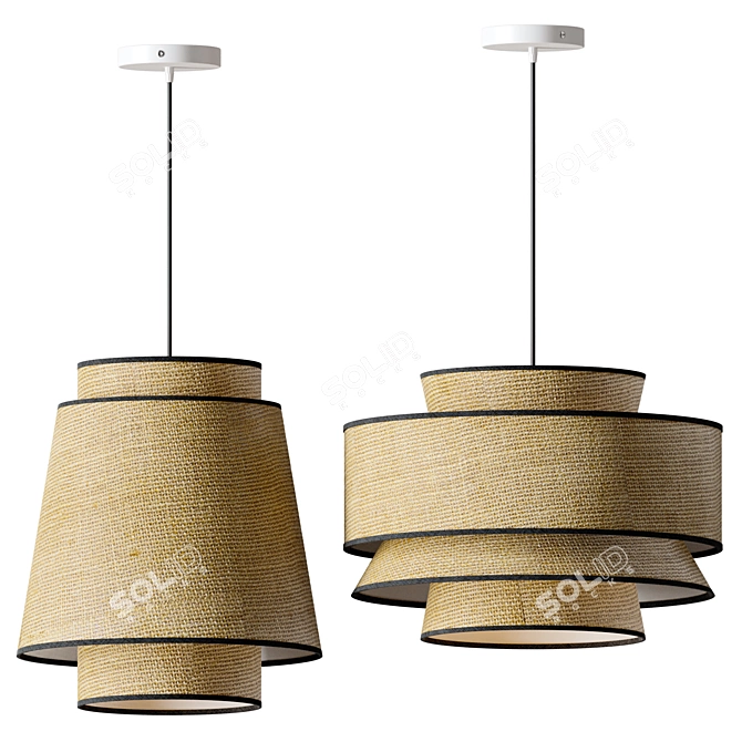 Elegant JOHNAS Chandelier, Vray/Corona 3D model image 2