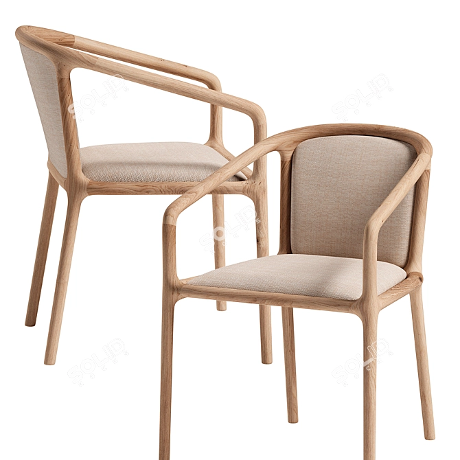 KARIMOKU CASE STUDY Chair Collection 3D model image 2