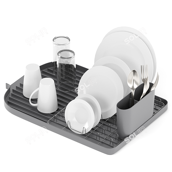 Multi-Format Dish Rack Render Files 3D model image 2