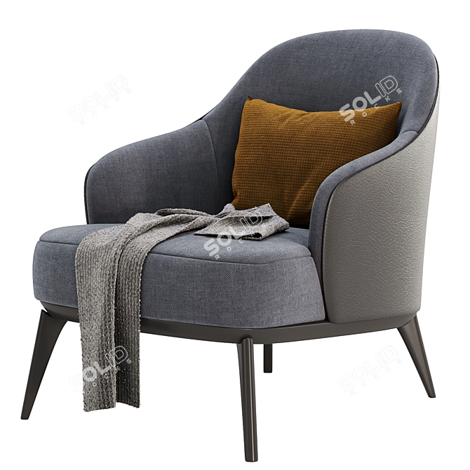 Modern Dena Lounge Chair 3D model image 3