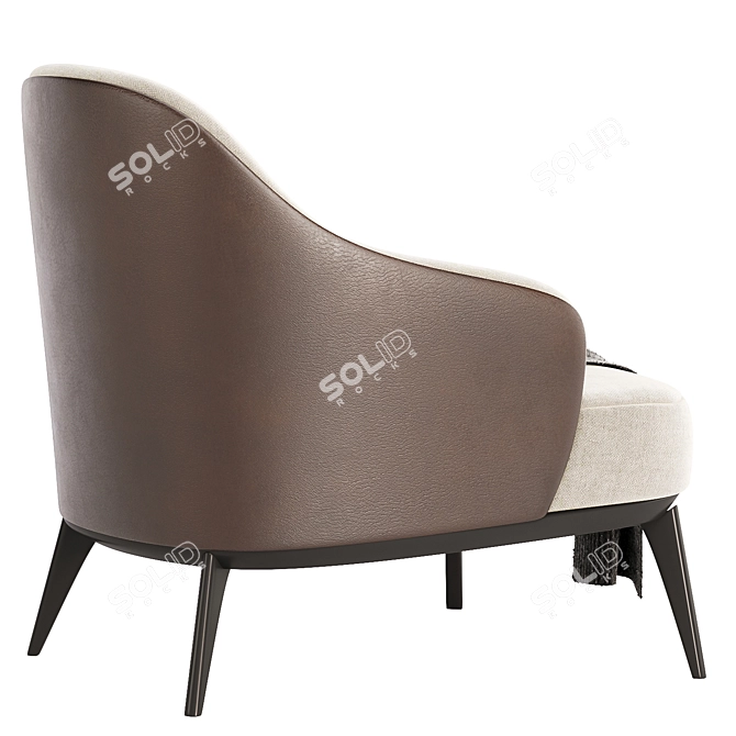 Modern Dena Lounge Chair 3D model image 4