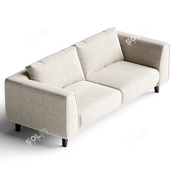 Luxury Principe Upholstered Sofa 3D model image 2