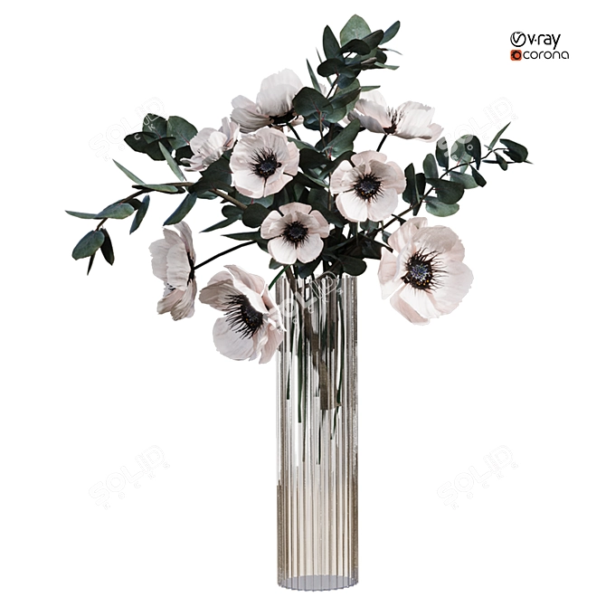 2015 Flower Model 3D Max 3D model image 4