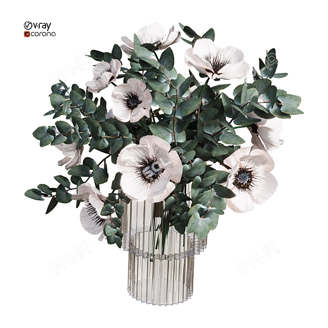 2015 Flower Model 3D Max 3D model image 6