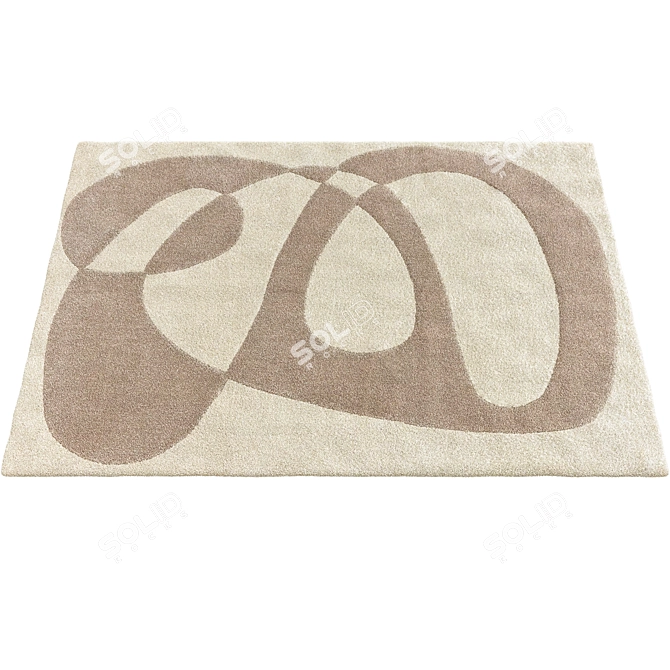 Benuta Cream Beige Rug 3D model image 3